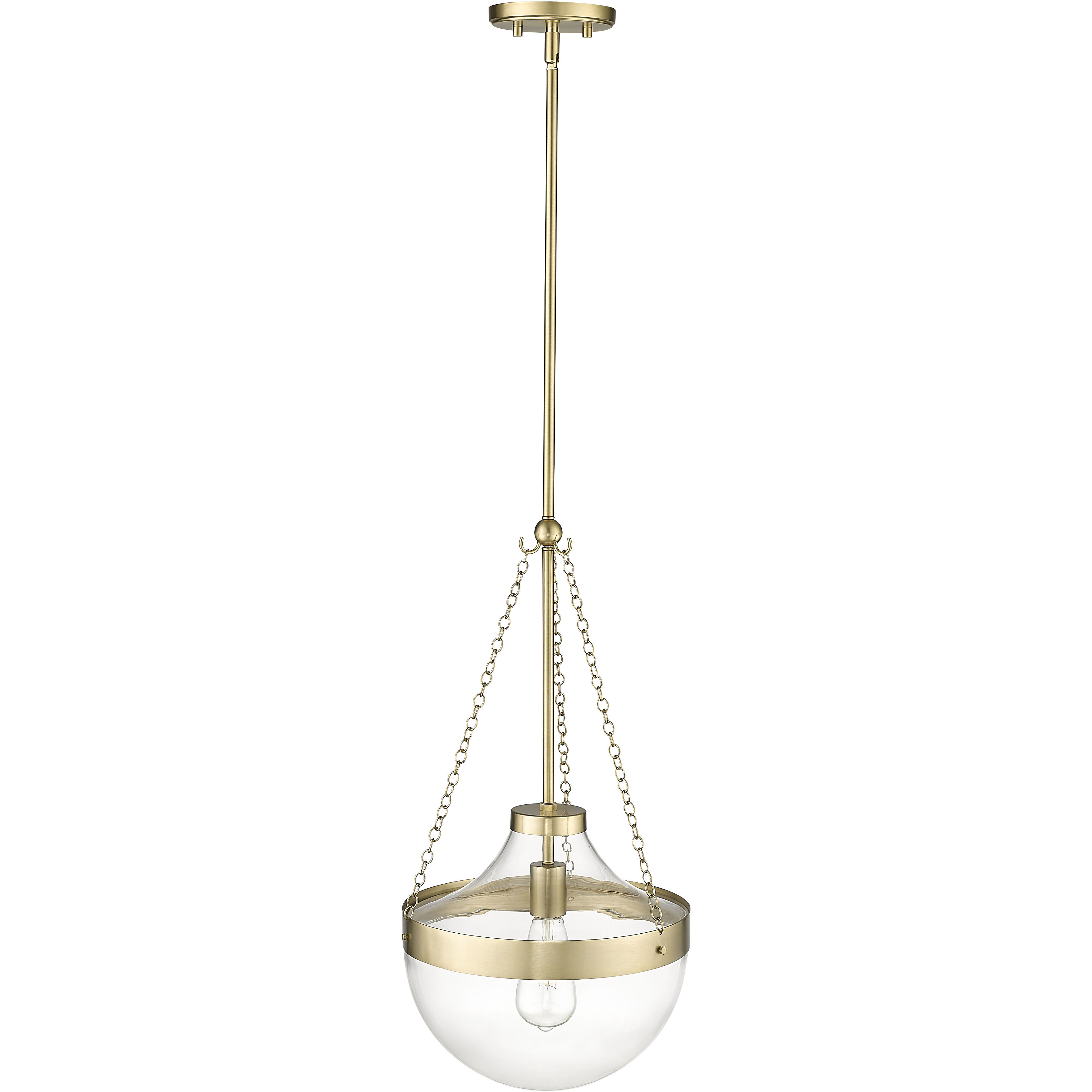 Clarra 1 Light 12 inch Modern Gold Pendant Ceiling Light